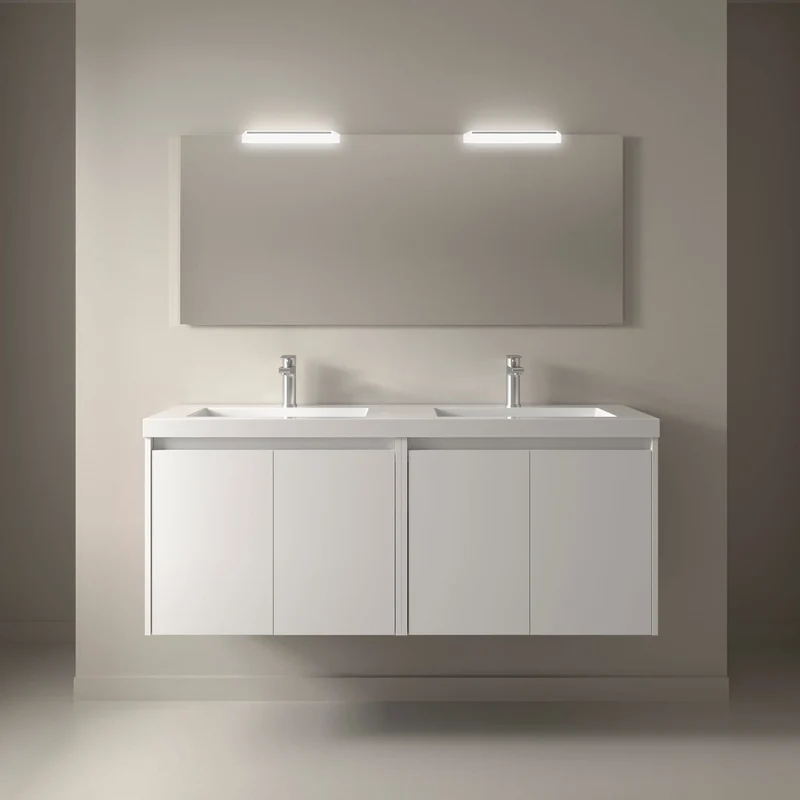 Noja 4P - Mueble de baño suspendido con lavabo encastrado