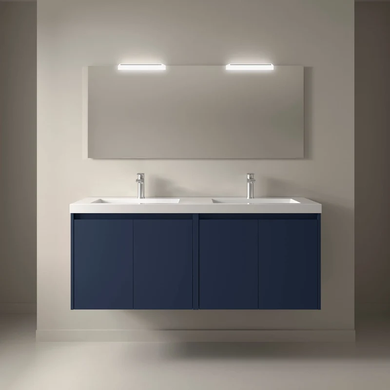 Noja 4P - Mueble de baño suspendido con lavabo encastrado