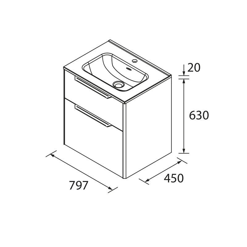 Mueble de Baño Luva - Salgar