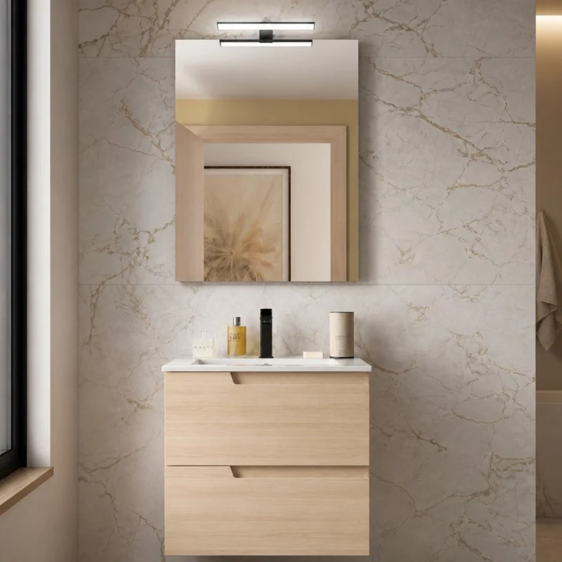 Mueble de Baño Vima Salgar + Lavabo + Espejo - Salgar