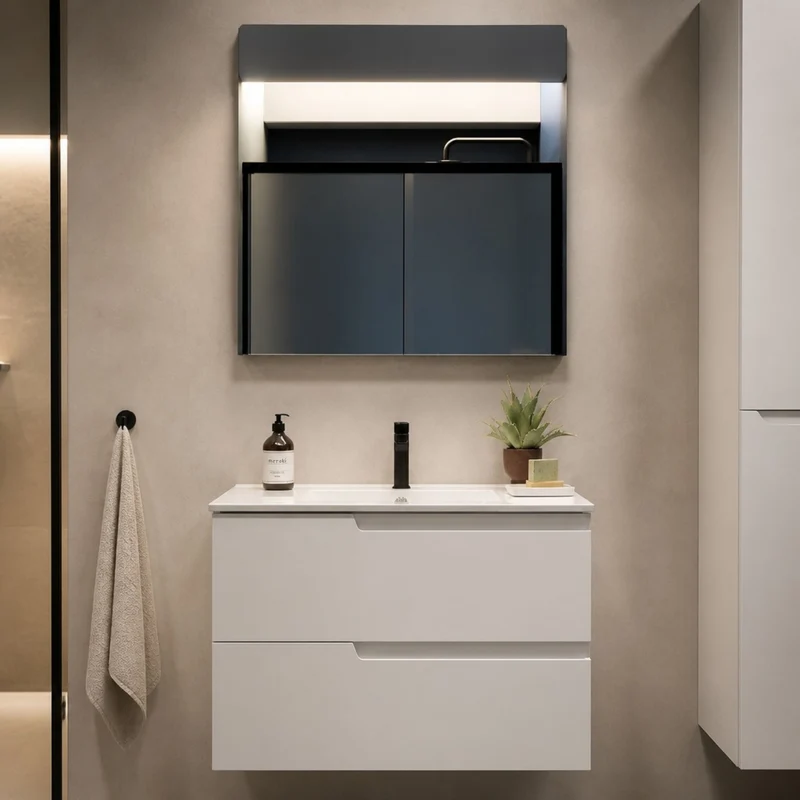 Mueble de Baño Vima Salgar + Lavabo + Espejo - Salgar