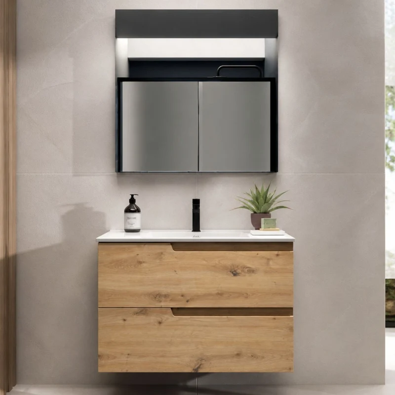 Mueble de Baño Vima Salgar + Lavabo + Espejo - Salgar