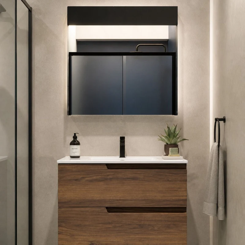 Mueble de Baño Vima Salgar + Lavabo + Espejo - Salgar