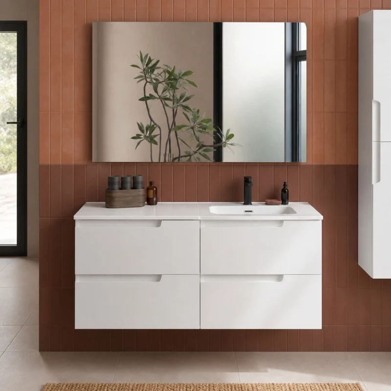 Mueble de Baño Vima Salgar + Lavabo + Espejo - Salgar