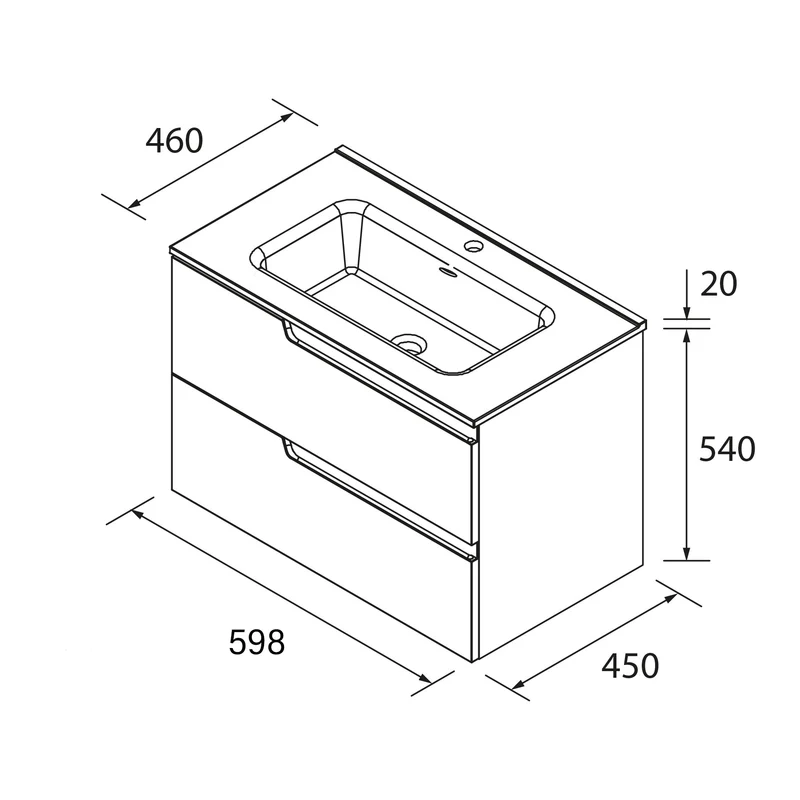 Mueble de Baño Vima Salgar + Lavabo - Salgar