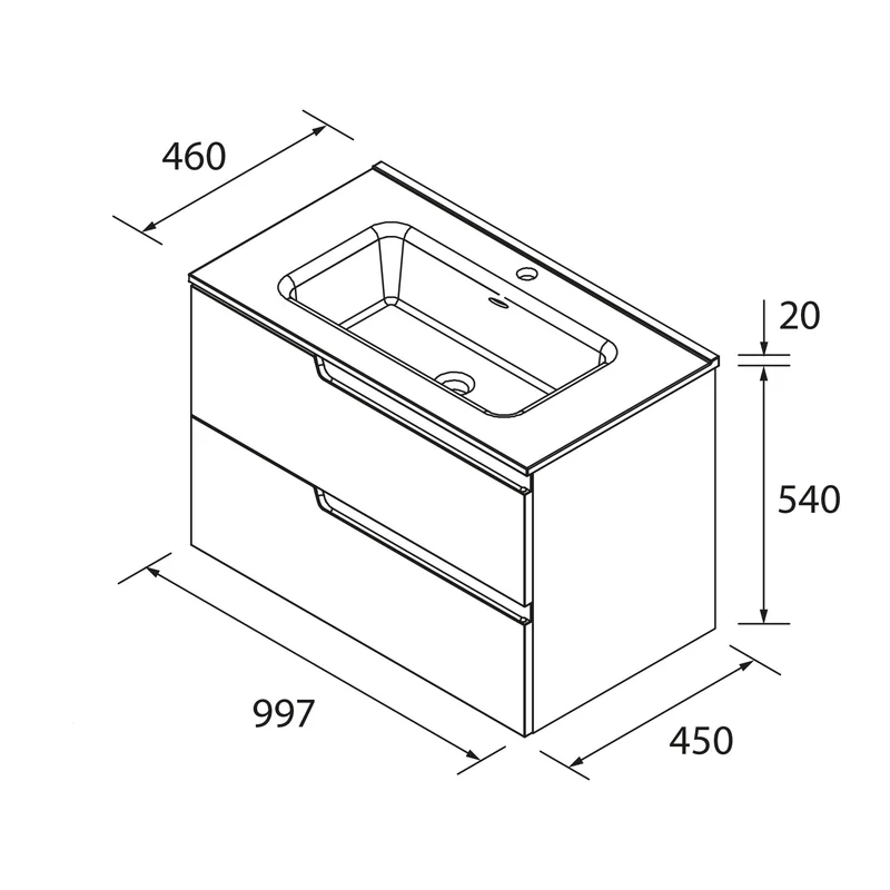 Mueble de Baño Vima Salgar + Lavabo - Salgar
