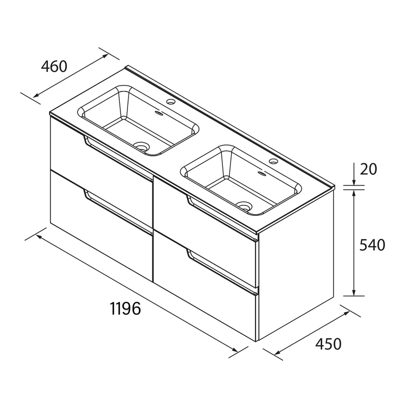 Mueble de Baño Vima Salgar + Lavabo - Salgar