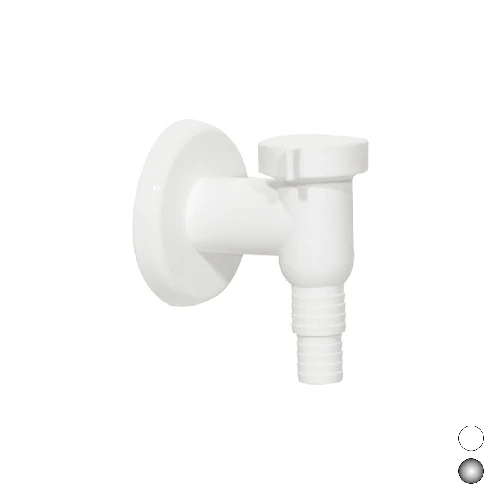 Raccordo sifone lavatrice esterno con valvola non ritorno diam. 32 bianco
