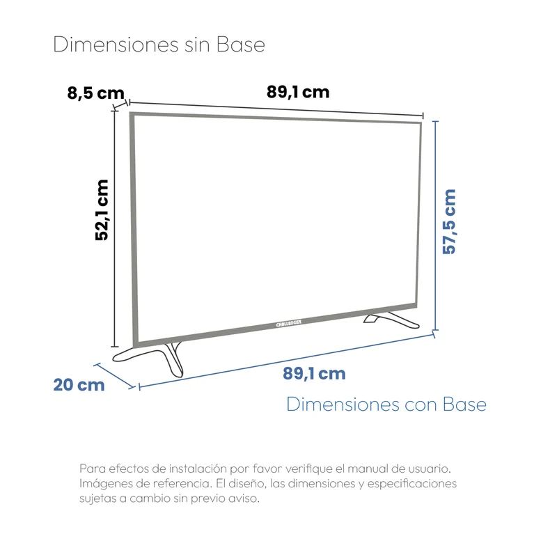 Televisor 40" Full HD Google TV, Incluye Soporte de Pared
