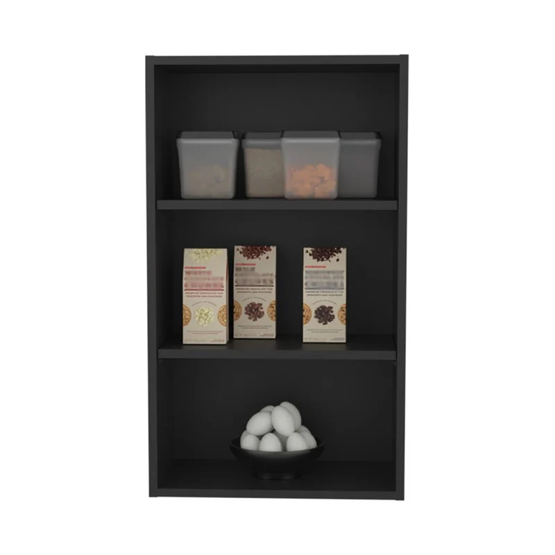 Complemento Gabinete Superior Dibala, Wengue, Cuenta con 3 Entrepaños ZF