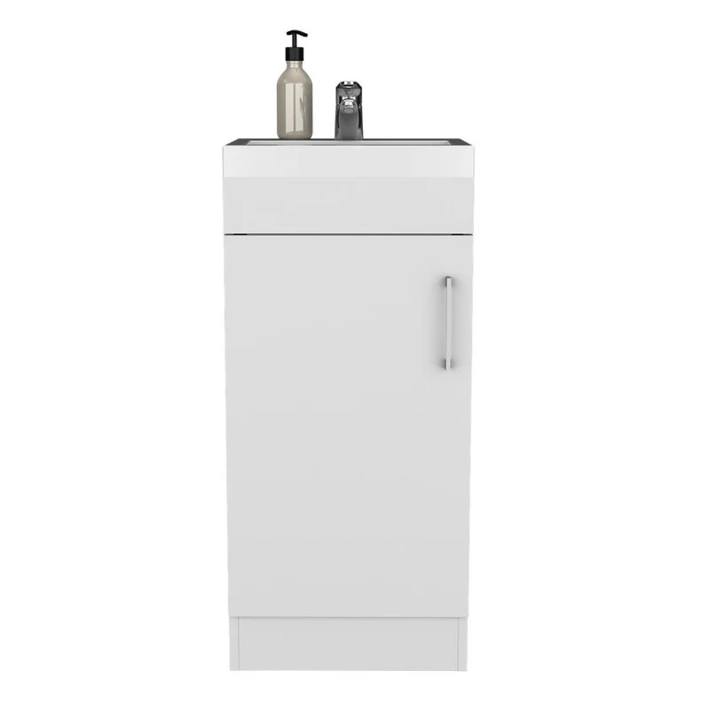 Mueble para Lavamanos Oporto, Blanco, con una Puerta Abatible ZF