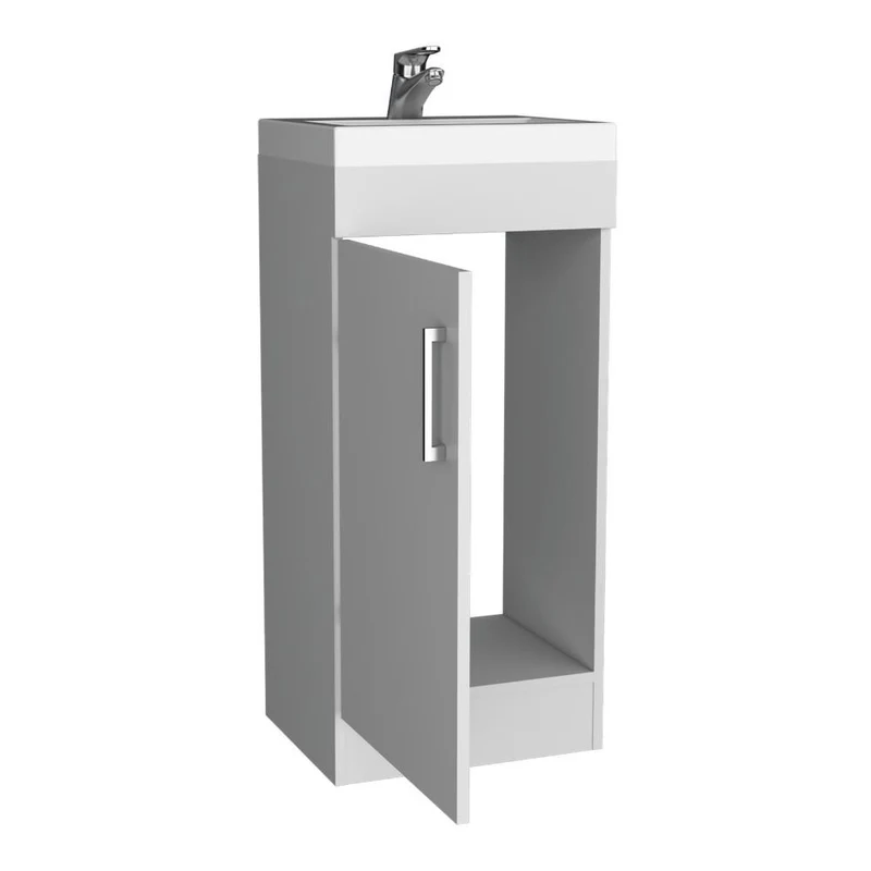 Mueble para Lavamanos Oporto, Blanco, con una Puerta Abatible ZF