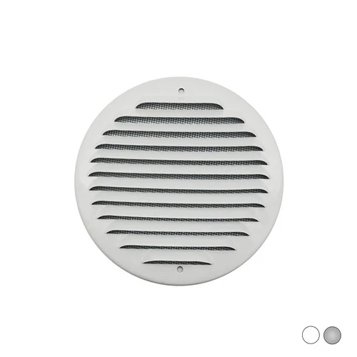 Griglia tonda da sovrapporre in metallo con rete d.150 mm inox