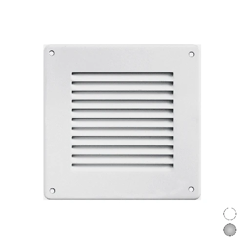 Griglia in metallo da sovrapporre con rete l. 140 x h. 140 mm alluminio argento