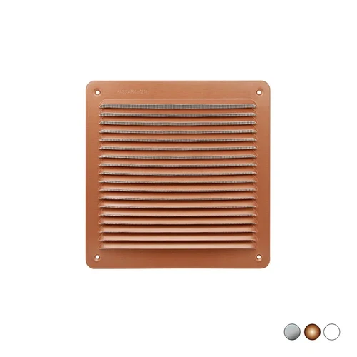 Griglia da sovrapporre in metallo con rete l. 228 x h. 228 mm alluminio bianco