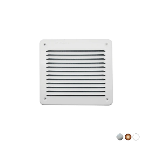 Griglia in metallo da sovrapporre con rete l. 193 x h. 165 mm alluminio bianco