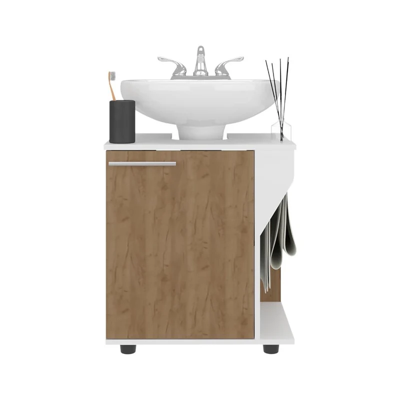 Mueble para Lavamanos Pili, Kronos Blanco y Kronos Fresno, No Incluye Lavamanos ZF