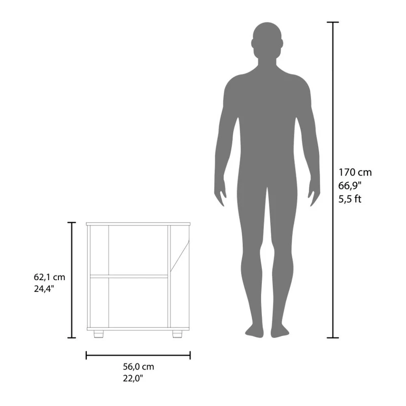 Mueble para Lavamanos Pili, Kronos Blanco y Kronos Fresno, No Incluye Lavamanos ZF
