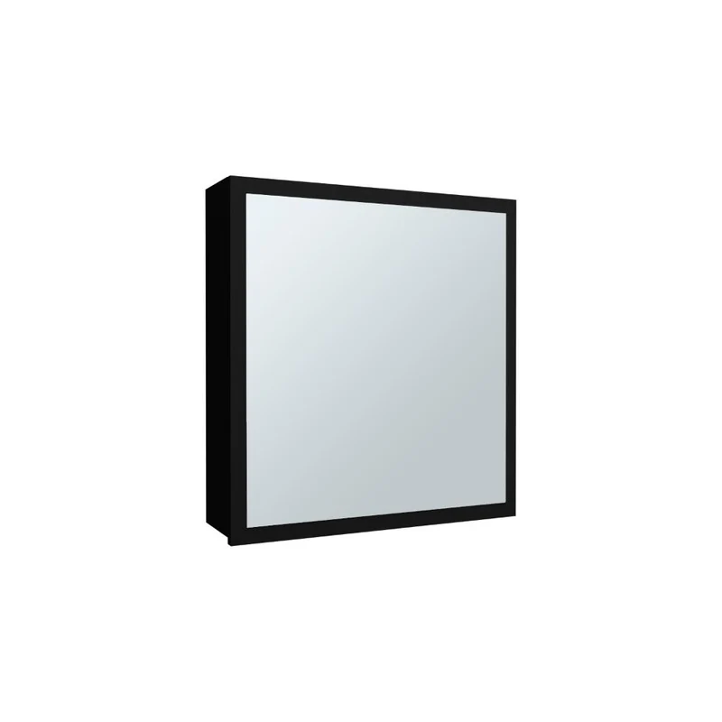 Gabinete de Baño Luma, Wengue, con Puerta Espejo y Dos Entrepaños para Ubicar Múltiples Objetos ZF