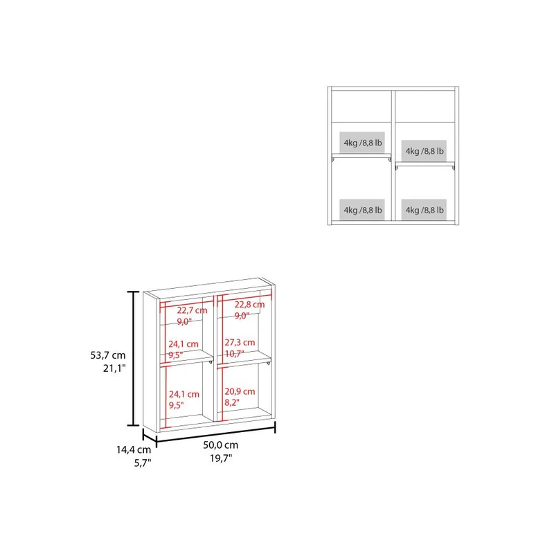Gabinete de Baño Luma, Wengue, con Puerta Espejo y Dos Entrepaños para Ubicar Múltiples Objetos ZF