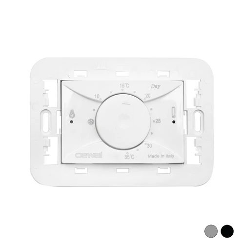 Termostato elettronico da incasso 3 moduli new antracite