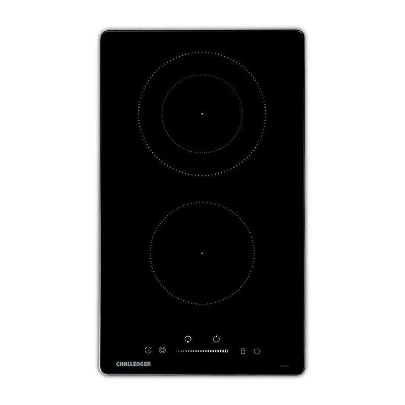 Estufa Empotrar Vitrocerámica 2 Puestos 30cm 220V Challenger Vt6030