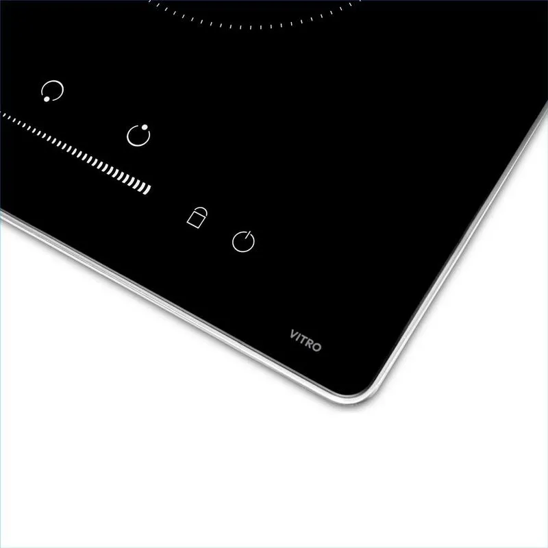Estufa Empotrar Vitrocerámica 2 Puestos 30cm 220V Challenger Vt6030