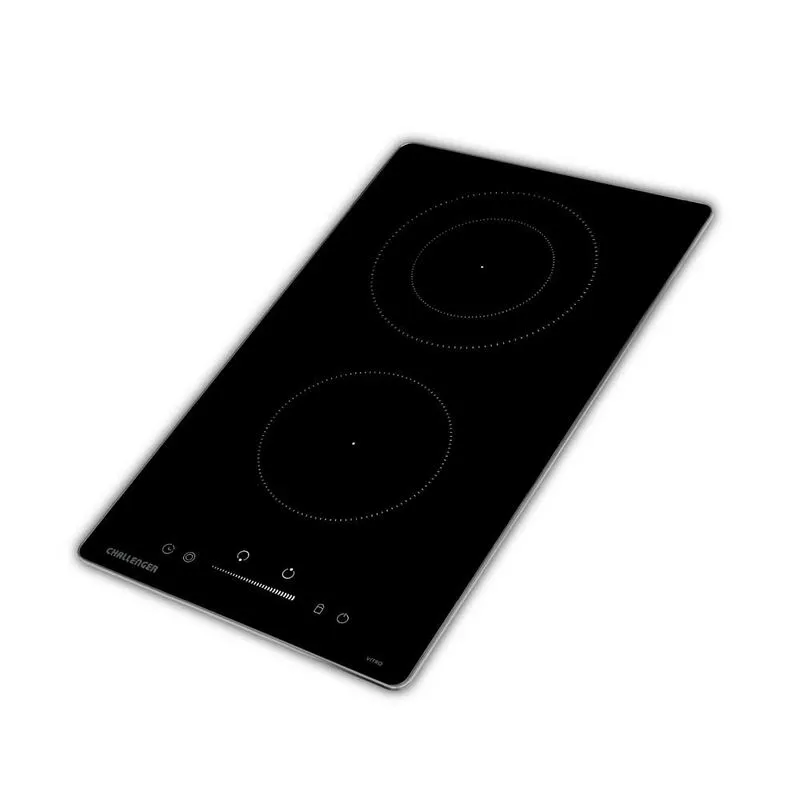 Estufa Empotrar Vitrocerámica 2 Puestos 30cm 220V Challenger Vt6030
