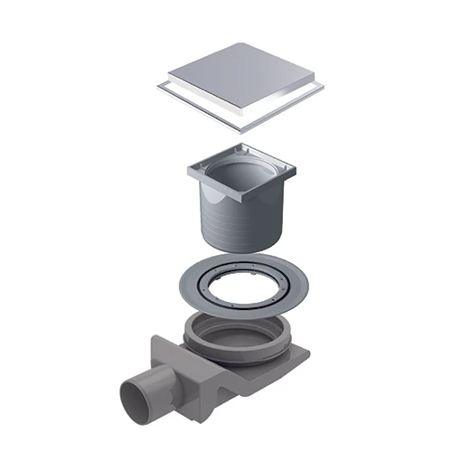 Canalina scarico doccia quadrata standard 15x15