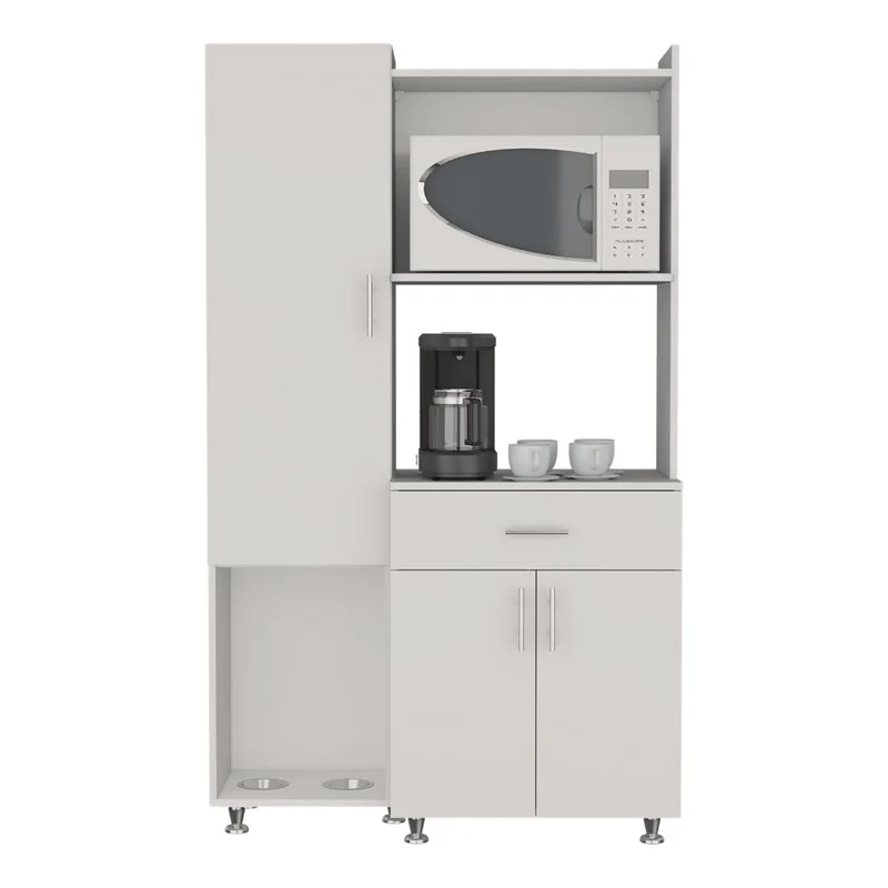 Alacena Multiusos Panter Eco, Kronos Blanco, una Puerta Abatible y Variedad de Entrepaños ZF