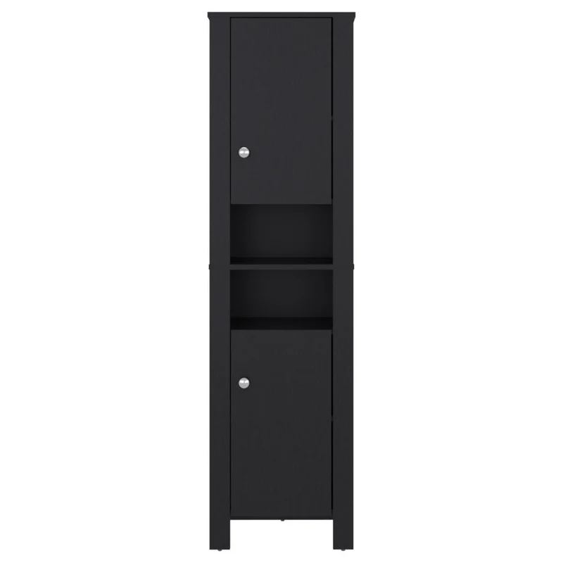 Mueble Auxiliar para Baño Vanes, Wengue, con espacio para objetos decorativos