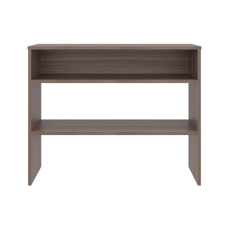Mesa Auxiliar Ascher, Avellana, con Dos Entrepaños