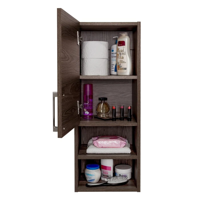 Gabinete de Baño Apolis, Avellana, con Espacio para Guardar Objetos de Aseo Personal