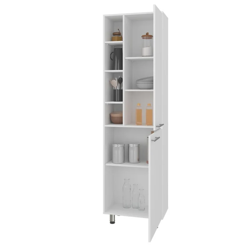 Alacena Burton, Kronos Blanco, con Amplios Espacios para Almacenamientos ZF