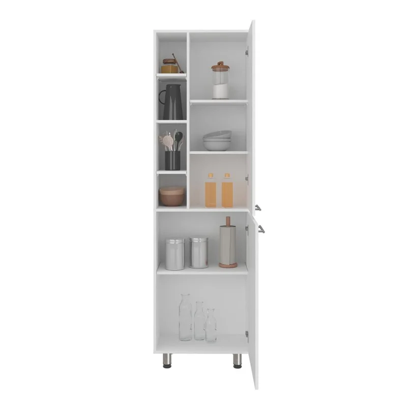 Alacena Burton, Kronos Blanco, con Amplios Espacios para Almacenamientos ZF