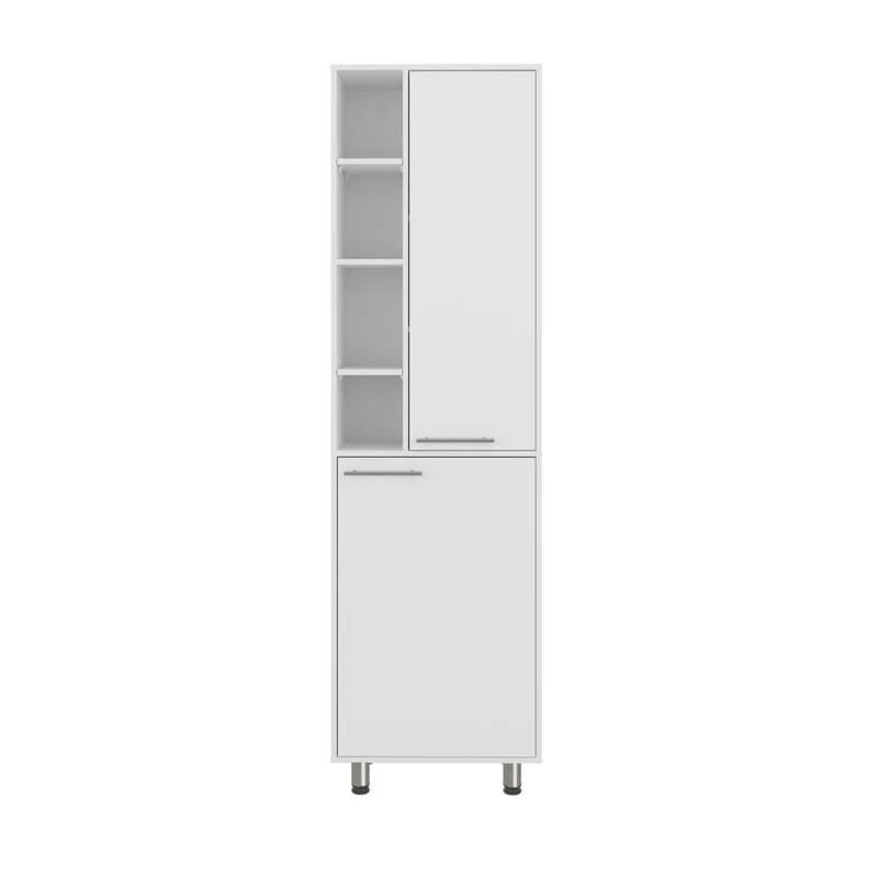Alacena Burton, Kronos Blanco, con Amplios Espacios para Almacenamientos ZF