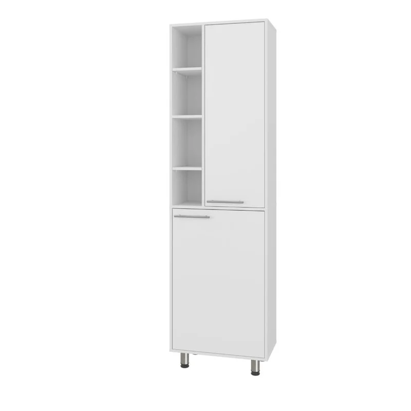 Alacena Burton, Kronos Blanco, con Amplios Espacios para Almacenamientos ZF