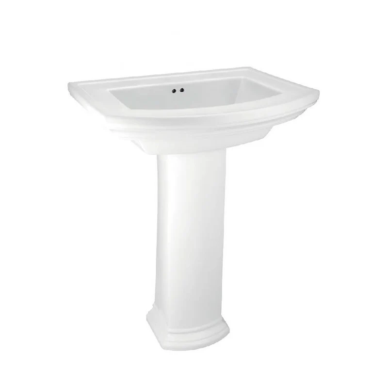 Lavamanos Corona Piamonte con Pedestal Blanco