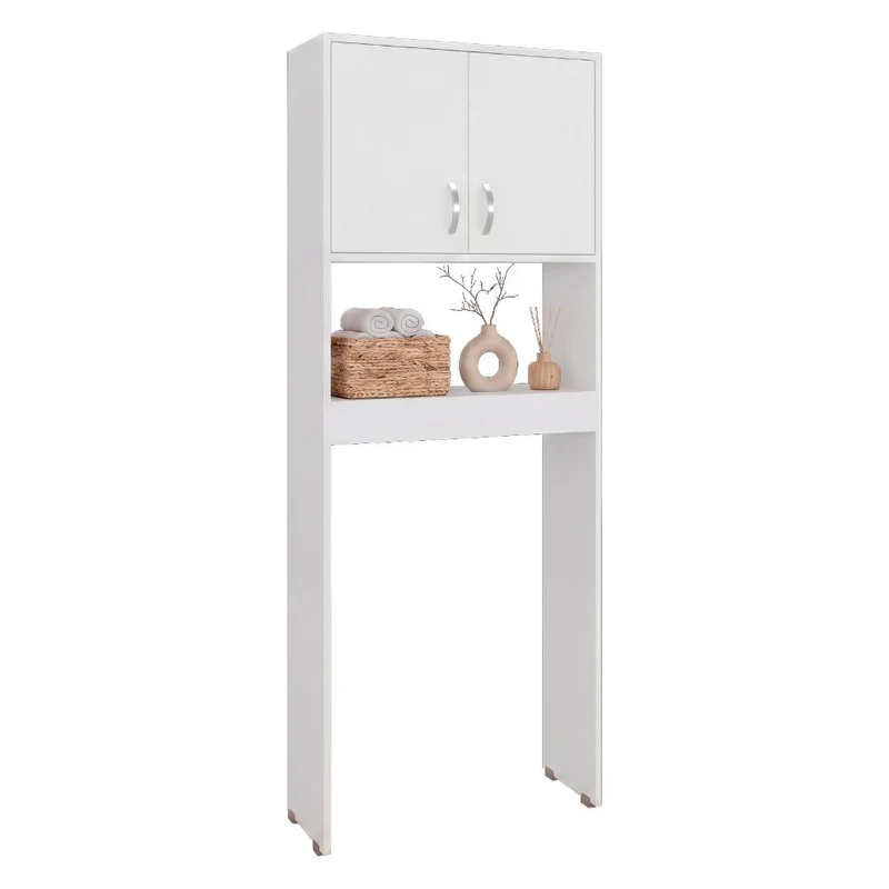 Gabinete de Baño Bristol 25, Kronos Blanco, Amplios Espacios para Colocar Objetos Decorativos ZF