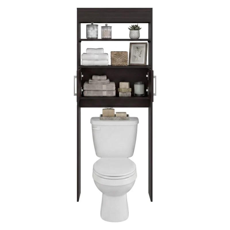 Gabinete de Baño Madrid, Kronos Nogal, Amplios Espacios para Colocar Objetos Decorativos ZF