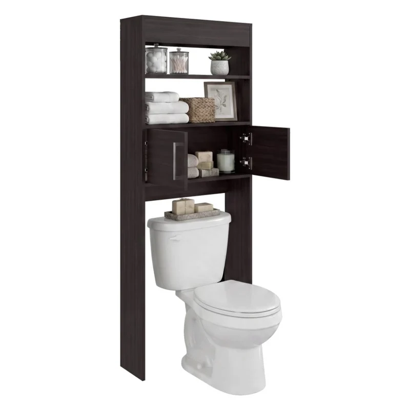 Gabinete de Baño Madrid, Kronos Nogal, Amplios Espacios para Colocar Objetos Decorativos ZF
