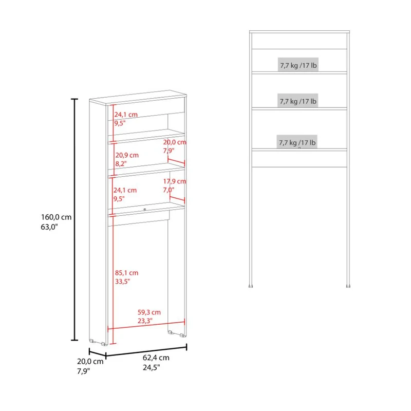 Gabinete de Baño Madrid, Kronos Nogal, Amplios Espacios para Colocar Objetos Decorativos ZF