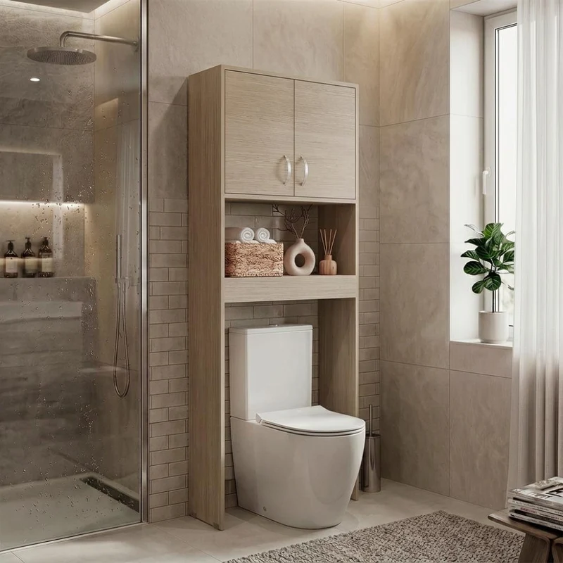Gabinete de Baño Bristol 25, Cartagena, Amplios Espacios para Colocar Objetos Decorativos ZF