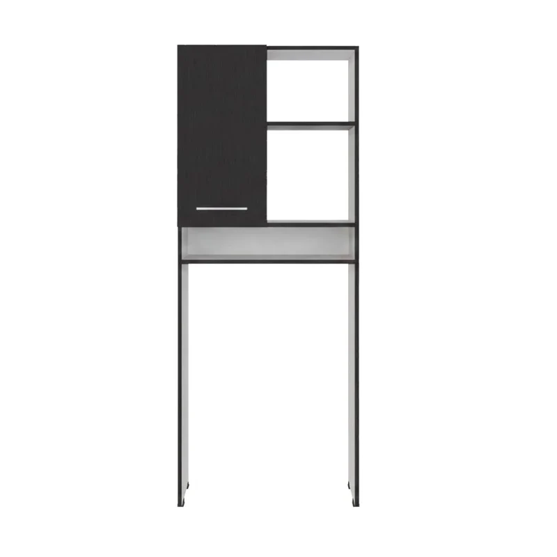 Gabinete de Baño Bristol 26, Wengue y Blanco, Amplios Espacios para Colocar Objetos Decorativos ZF