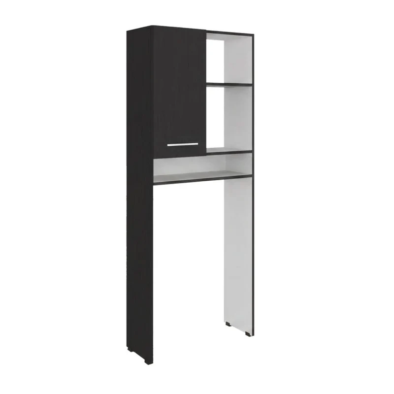 Gabinete de Baño Bristol 26, Wengue y Blanco, Amplios Espacios para Colocar Objetos Decorativos ZF