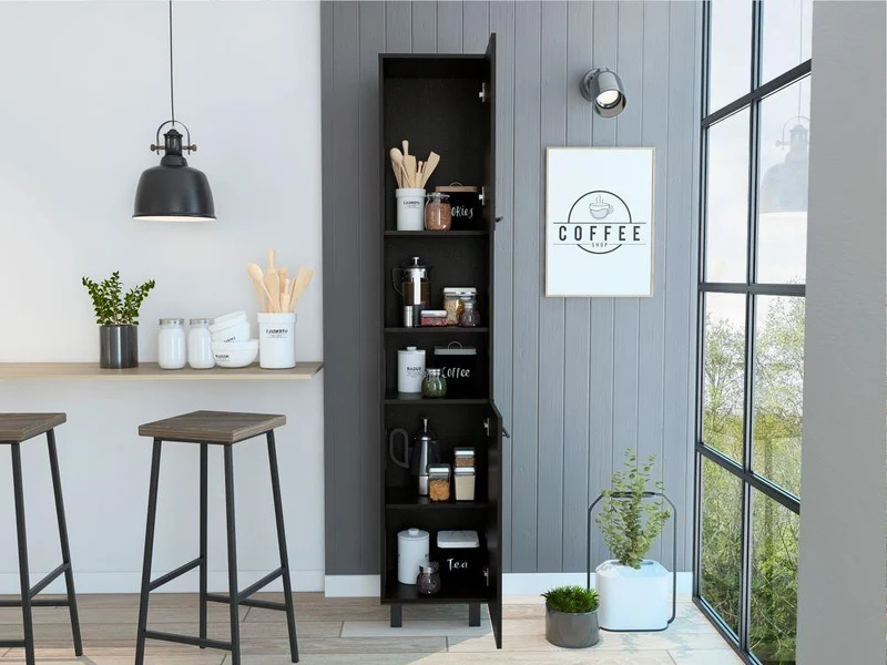 Alacena Hobart, Wengue, con Dos Puertas Batientes ZF