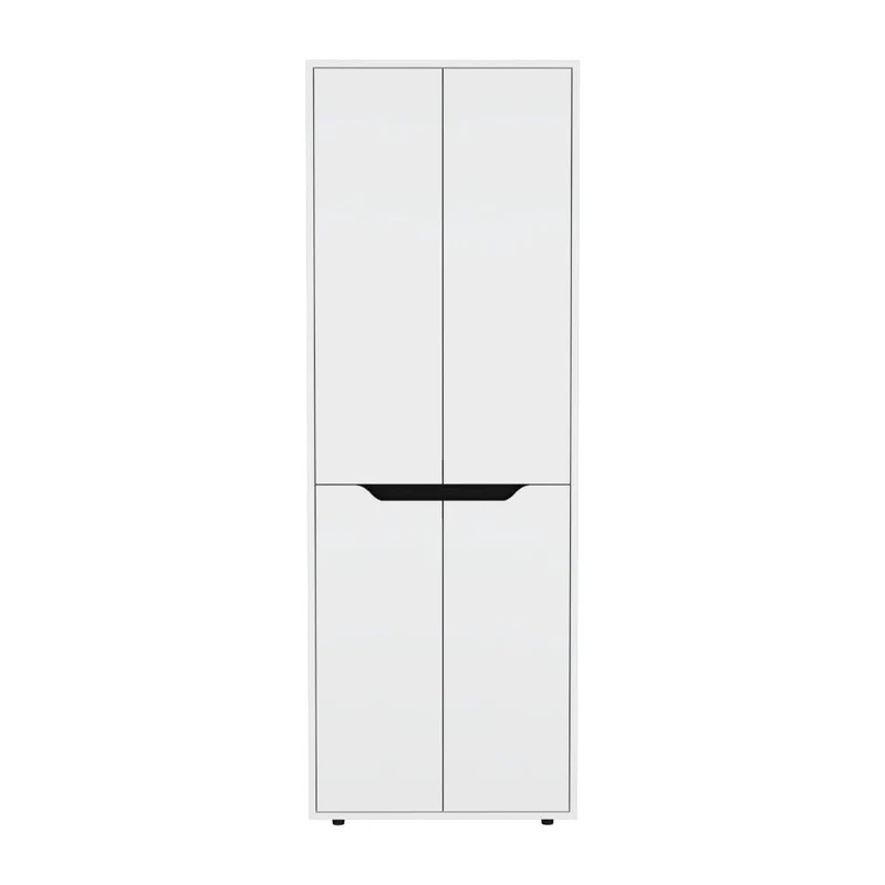Alacena Gerg, Blanco y Wengue, con Espacio para Guardar Insumos y Utensilios de Cocina ZF
