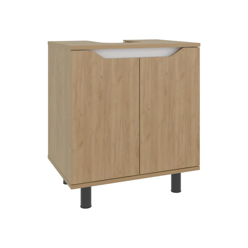 Mueble para Lavamanos Marlo, Kronos Fresno y Kronos Blanco, No Incluye Lavamanos