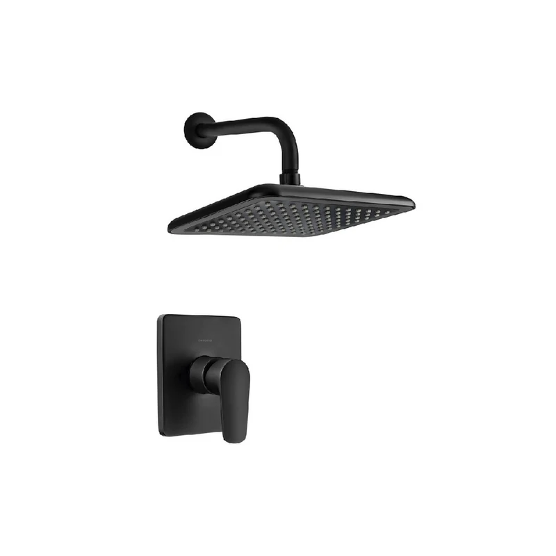 Ducha Corona Ultra Ahorradora Monocontrol Greta Pro SSB Mateblack