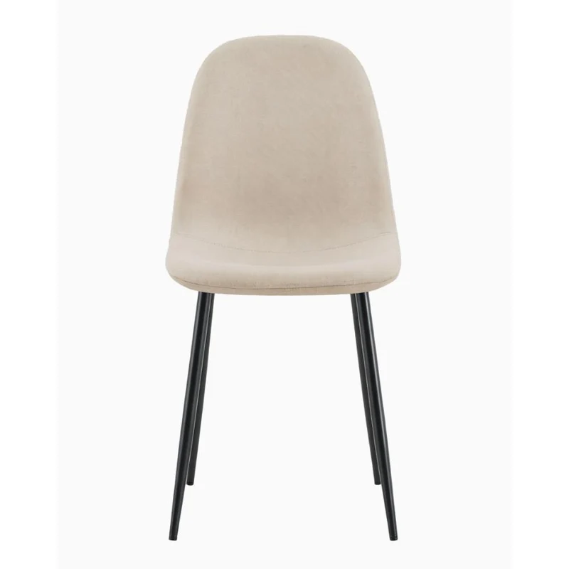 Set de 4 Sillas de Comedor Margarita, Beige, con Espaldar y Diseño Moderno